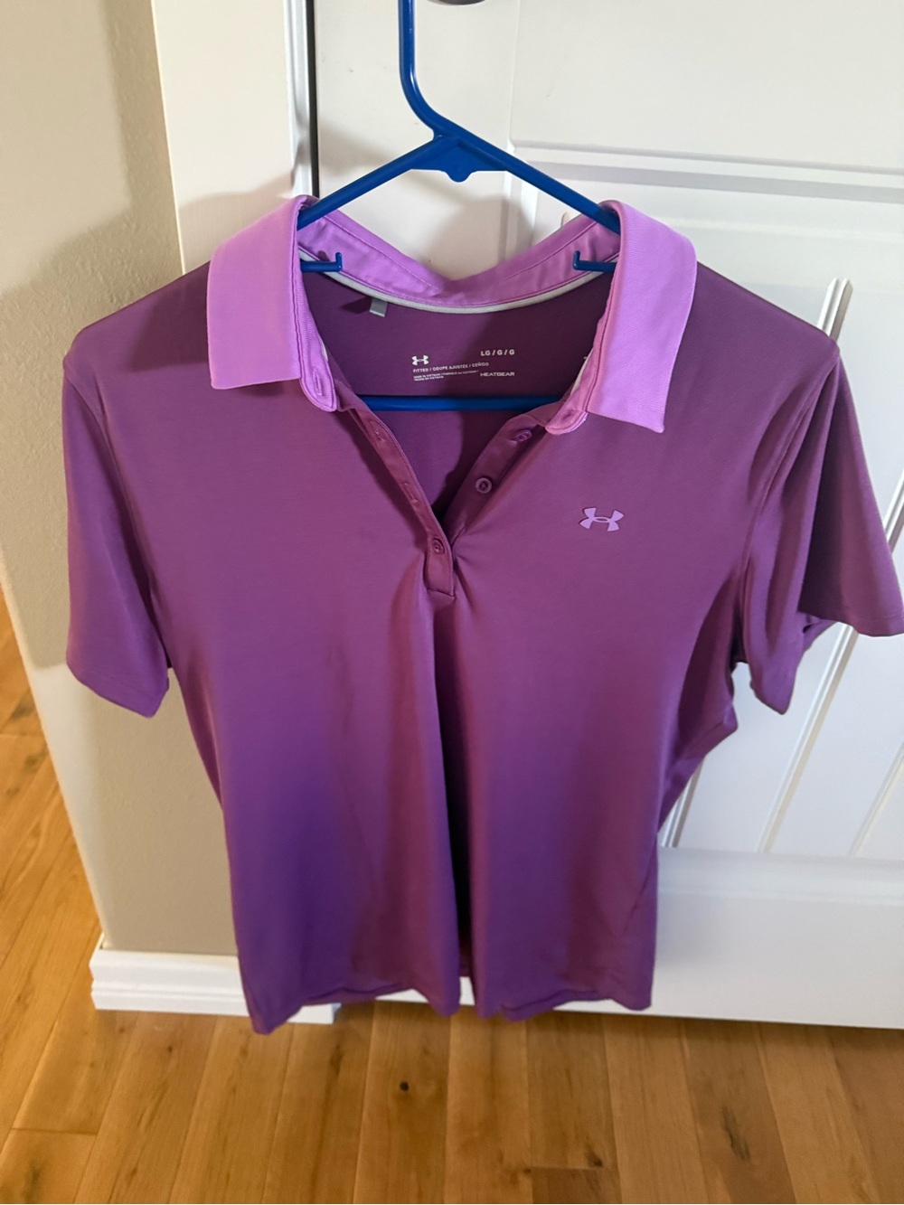 Under Armour Women's Two-Tone Purple Golf Polo Shirt